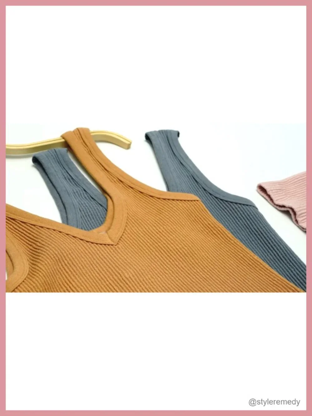 3 Pack Ribbed Crop Tank Tops V-Neck Sleeveless Summer Tops